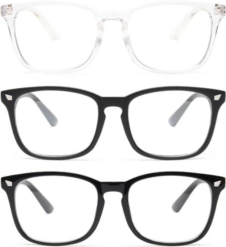Gaoye Stylish Blue Light Glasses for Woman - Computer Glasses 99% Blue Light Blocking - Lightweight TR90 Frames - 3 pack Gaoye Stylish Blue Light Glasses for Woman - Computer Glasses 99% Blue Light Blocking - Lightweight TR90 Frames - 3 pack