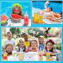 Jingmore 20 Pcs Hawaiian Plastic Cups with Lids and Straws 14 oz Reusable Tropical Drinking Reusable Cups Clear Luau Party Supplies Plastic Tumbler with Lid and Straw for Summer Beach Party Supplies