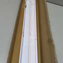 LazBlinds No Tools No Drill 1" Vinyl Mini Blinds, Cordless Blinds for Windows, Light Filtering Horizontal Window Blinds & Shades, 31" W x 48" H, White