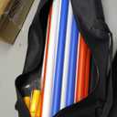 6 Pcs Pole Bending Poles for Horses, Training Equipment for Horses Football, Red, White, Blue