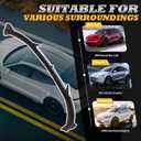 3Pcs Front Lip Compatible with Model Y 2020-2024 Bumper Airmatic Dam Lower Chin Splitter Protection Body Kit (Glossy Black)