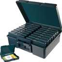 Find Scrapblooms Dark Green Seed Storage Box with 16 Inner 46 inch Small Boxes, Portable Tool Storage Box for Fishing,Seed Packet Storing (DarkGreen)