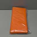 Party Dimensions Orange Tablecloths - Plastic for Round Tables, 84" (12 Pack) Premium Disposable Table Covers for Parties & Weddings, Indoors/Outdoors