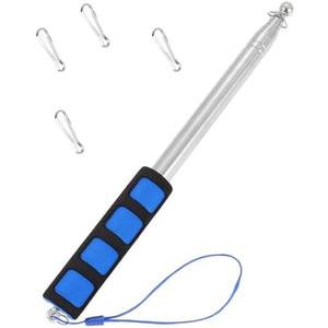 Shinkito 8.1ft Telescopic Handheld Flagpoles Portable Telescopic Banner Flag Pole Tour Guide Flag Pole for Festival Tour Guides Teachers