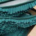 Upgrade Extra Large Deep Green Bathroom Rug Set 3 Pieces Ultra Soft, Thick Absorbent Bath Mats, Non Slip Chenille Toilet Mat for Bathroom, Bedroom, Kitchen, 48"x20"+24"x17"+U Shape24"x20"
