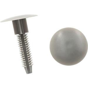 20pcs Gray Car Plastic Push Type Rivet Fastener Bumper Clips 10mm x 27mm x 40mm Auto Replacement Parts