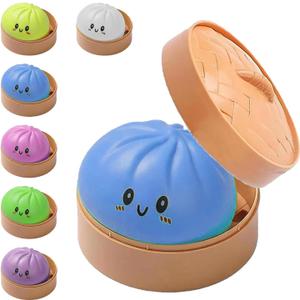 Dumplings Squishy Stress Balls Fidget Sensory Toy Mystery Dumplings Squishy Soft Squeeze Decompression Dough for Adults