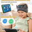 Kids Headband Headphones-Toddler Wireless Bluetooth Headphones with Safe Volume, Wired 3.5mm Jack, Adjustable Sleep Headband-for School/Airplane Travel/Tablet/Kindle, with Travel Bag - Boys & Girls