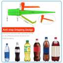 Upgrade Self Watering Planter Insert, Self Watering Spike with Long Dripper & Valve Switch, Adjustable Plant Watering Devices, Automatic Watering System for Outdoor & Indoor Plants (12, Green+Orange)