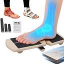 Ankle Foot Balance Board, Quebec Beech Wood Ankle Rehabilitation Strength Training Tool for Sprain Recovery, Muscle Injury Relief, Side Balance Kick Board, Suitable for Seniors, Athletes & Adults