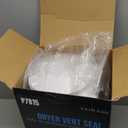 Dryer Vent Cover 4 inch with UV RESISTANT - Outdoor Dryer Vent Cover Natural Energy Saving, Dryer Vent Seal for Home Exterior (White)