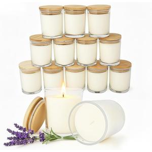 12 PCS 6oz Lavender Scented Candles Set, Pure Soy Wax Aromatherapy Candles | Relaxing Home Fragrance, Bulk Gift Box for Wedding, Party Favors, Spa & Decor.