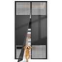 Magnetic Screen Door with Privacy Protection, PET Mesh Screen Fit for Door Size 30x80 Inch (Curtain Size 32x81 Inch), Pet Friendly Screen Curatin for Doorway to Keeps Bugs Out