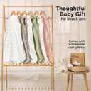 2-Pack Organic Baby Sleep Sacks, 100% Cotton - Soft & Breathable 0.5TOG Baby Wearable Blanket, Toddler Sleeping Sack 0-6 Months, Easy to Wear Transitional Swaddles for Newborns (Ecru, S) (Beige)