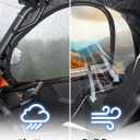 EMIMOTO Soft Upper Doors with Zippers Compatible with CFMOTO ZForce 800 EX/Trail 19-22/1000 18-19 UTV Cab Enclosure Fits Windshield and Side Mirrors Upper Doors Soft Side Doors