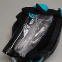 Mask Fins Snorkeling Gear for Adults, Full Face Snorkel Mask & Adjustable Swim Fins Snorkel Set, Panoramic View Snorkel Mask Dry Top Anti-Fog Anti-Leak (Black Green)