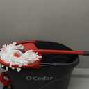 O-Cedar EasyWring Microfiber Spin Mop, Bucket Floor Cleaning System, Red, Gray, Standard