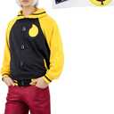 DAZCOS US Size Men's Cosplay Costume Baseball Jacket Outfit with Headband (Large)