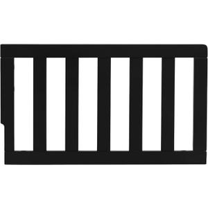 Dream On Me Toddler Guard Rail for Convertible Crib, Solid Wood Bed Rail for Toddler Bed Conversion, Black, 1 Count