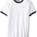 Tommy Hilfiger Boys' Short Sleeve Ken Ringer Crew Neck T-Shirt, Soft, Comfortable, Relaxed Fit, Medium