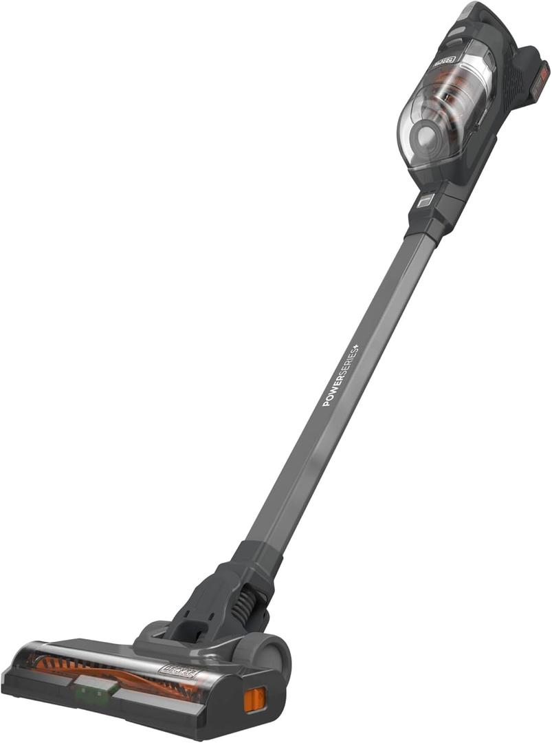 BLACK+DECKER POWERSERIES+ 20V MAX Cordless Stick Vacuum with LED Floor Lights, Lightweight, Removable Battery (BHFEA18D1)