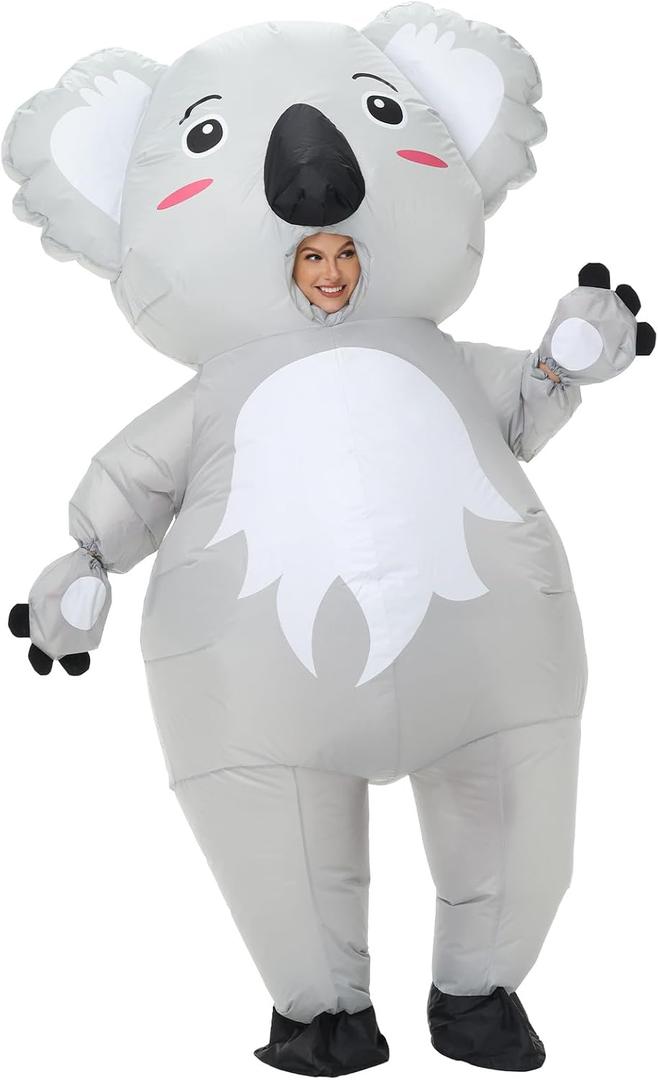 Inflatable Koala Costume Blow up Animal Costume Christmas Halloween Suit Unisex Suit (Small (120cm-145cm))