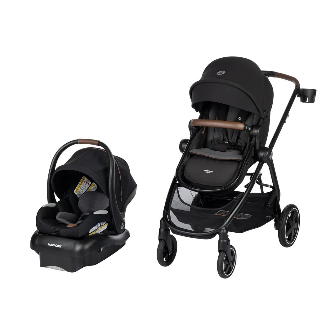 Maxi-Cosi Zelia Luxe 5-in-1 Modular Travel System in New Hope Black