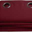 Moondream ThermActiv 2-in-1 Thermal Insulated & Blackout Curtain | Winter+Sommer | 100% Light Blocking | Patented Technology | Made in Europe | Grommet | 55" W x 95" L | Red - Garnet MC330