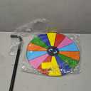 16 Inch Heavy Duty Prize Wheel - Color Editable Spinning Wheel with 14 Slots, Dry Erase Marker & Eraser - Perfect for Spin The Wheel of Fortune, and Prize Spinner with Stand - Ideal