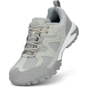 CC-Los Women's Lightweight Waterproof Hiking Shoes for Walking, Outdoor & Climbing Grey Wide Size 8.5