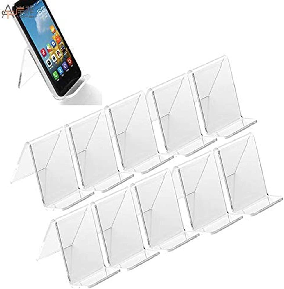 10x Mobile Phone Display Holder Cellphone Stand Retail Show Rack Mounts Acrylic