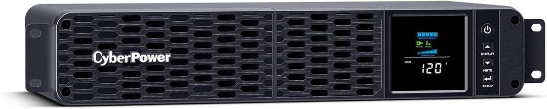 CyberPower CP2000PFCRM2U PFC Sinewave UPS Battery Backup and Surge Protector, 2000VA/1200W, 8 Outlets, AVR, Short Depth 2U Rackmount, UL Certified