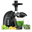 Slow Masticating Juicer,Brecious Cold Press Juicers with 2 Speed Modes & Quiet Motor,Juicers Machines Vegetable and Fruit with Reverse Function,Celery Juicer,BPA-Free,Easy to Clean (Black)