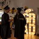 VIHOSE 5 ft 2026 Graduation Party Decorations Graduate LED Lights 4 LED Marquee Light up Letters Grad and Grad Hat Class of 2026 Lights Decor for High School Senior College Graduation Party Supplies