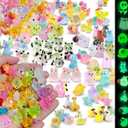 50 pcs Luminous Mini Resin Animal in The Dark Tiny Miniature Figuresm Landscape Bonsai Decor