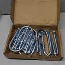 2 Set Trailer U Bolt Kits for 3500 lbs 2-3/8" Round Axle, 6-1/4" Long,1-3/4" Leaf Springs, Trailer Axle U Bolts Leaf Spring U-Bolt Kits