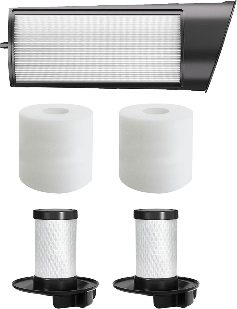 Fette Filter - Premium Filters for Shark ICZ362H Vertex Cordless Vacuum & Shark Shark Ion P50 Lift-Away DuoClean Cordless Upright Vacuum Series C160 IC162 (part # XFFK160 & XHEPA160)