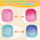 Fidget Toys Squishy Drop, Stress Cube Squishies Anxiety Stress Relief, Ice Squishy Stress Cube-Drop Malt Sugar Balls, Sensory Ball for Kids with Autism (Pink Dough Ball, 1)