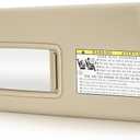 Beige Driver Left Side Sun Visor Replacement Compatible with 2004 2005 2006 2007 Toyota Highlander Replace 74320-48260-A0 74310-48220-A0