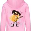 The Cotton Cartoon Hoodie Hooded Pullover Sweatshirt, Cute Clothes Hoodies (Pink)