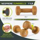 ProsourceFit Neoprene Dumbbell Coated for Non-Slip Grip, 11 lb