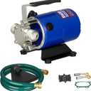 Water Transfer Pump 115V 1/10HP 330 GPH Portable Electric Utility Pump with 6ft Hose Suction Kit Drain Pools Waterbed Rain Barrel Aquarium Hot Tub