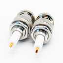 Elecbee 2PCS 180 Degree SHV Male Type Bulkhead Receptacle Connector