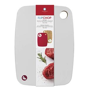Architec FlipChop Reversible, Bamboo and Plastic Cutting Board, 11" By 15", White (Model: FC15W)