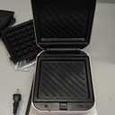 AROMA 3-in-1 Panini Press, Sandwich Grill, and Waffle Maker with Removable Ceramic Coated Plates (Pink)