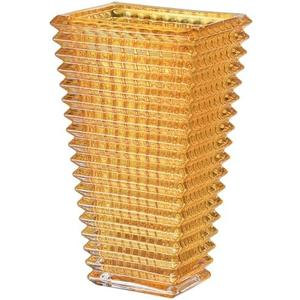 MCMCNCUIU Crystal Glass Vase, Large Crystal Vases for Flowers, Large Flower Vase,Amber Modern Vases for Living Room, Bedroom, Kitchen, Dining Table, Mantle, Wedding, 11 Inches