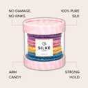 SILKE Hair Ties - Bloom | Luxurious Silk Scrunchies (6 Pack) | Damage-Free Hair Ties for All Hair Types & Styles