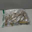 Estmoon 45 Pack Brushed Brass Cabinet Pulls 3 Inch Cabinet Handles Gold Drawer Pulls Modern Square Cabinet Knobs Gold Hardware Handles for Cabinets and Drawers, 5" Total Length