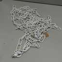 Giluta White Pendant Light Fixture Chain, Heavy Duty 19 Feet Metal Chandelier Chain Extension with Connection Locks, Hanging Chain for Fruit Basket Lantern Plant Supports to 65 lbs Maximum Weight