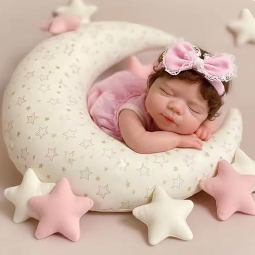 Aniiyy 13Inch Pascale Baby Girl Full Body Soft Silicone Baby Doll, Not Vinyl Dolls, Life Like Reborn Dolls with Hand Rooted Hair